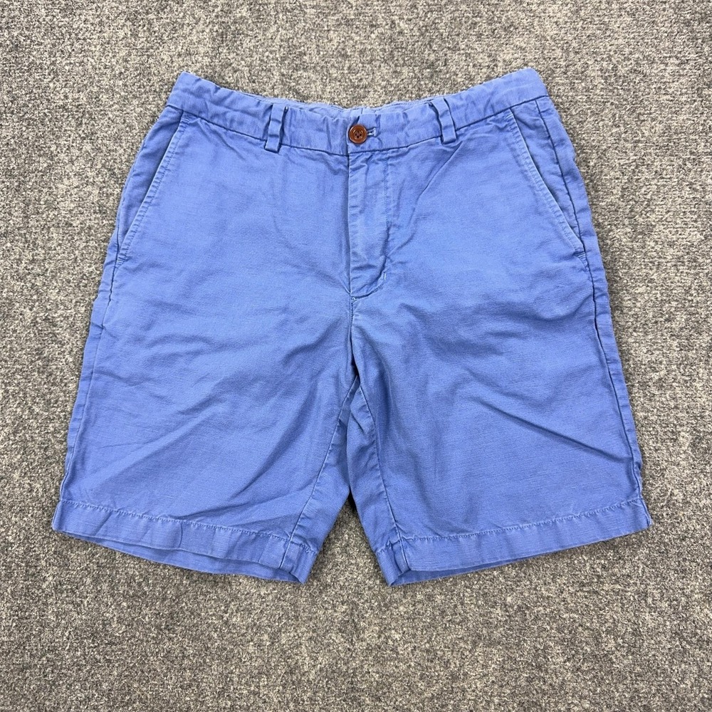 Vineyard Vines Shorts Mens 30 Blue‎ Breaker Short Cotton Linen Chino 9 Inseam